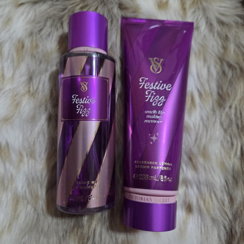 Victoria's Secret FESTIVE FIZZ Mist & Lotion Bundle New!◇◇◇